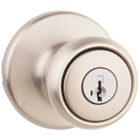 Kwikset Tylo Single Cylinder Keyed Entry Knobset W/ SmartKey Cylinder Satin Nickel 400T-15S
